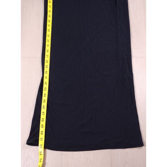 Beau Soleil S-M 100% Bamboo Maxi Dress Black Metal Ring Strap Eco Friendly - Picture 6 of 9